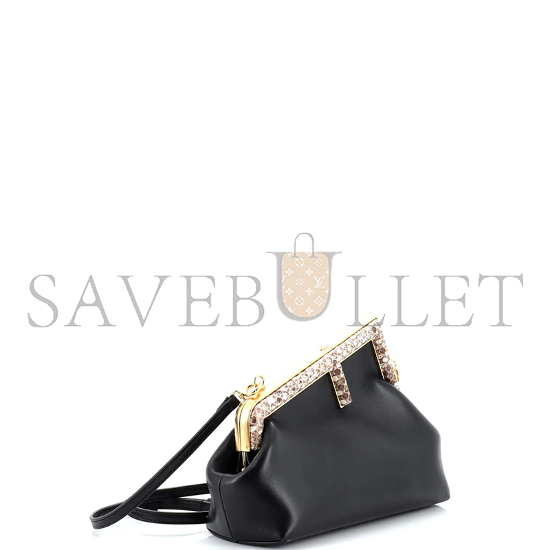 FENDI FIRST BAG LEATHER WITH PYTHON SMALL (24*18*10cm) 